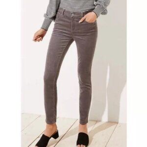 LOFT:  Modern Skinny Corduroy Pants, Size 6/28, Gray